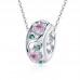 Talisman argint Diamond Flowers